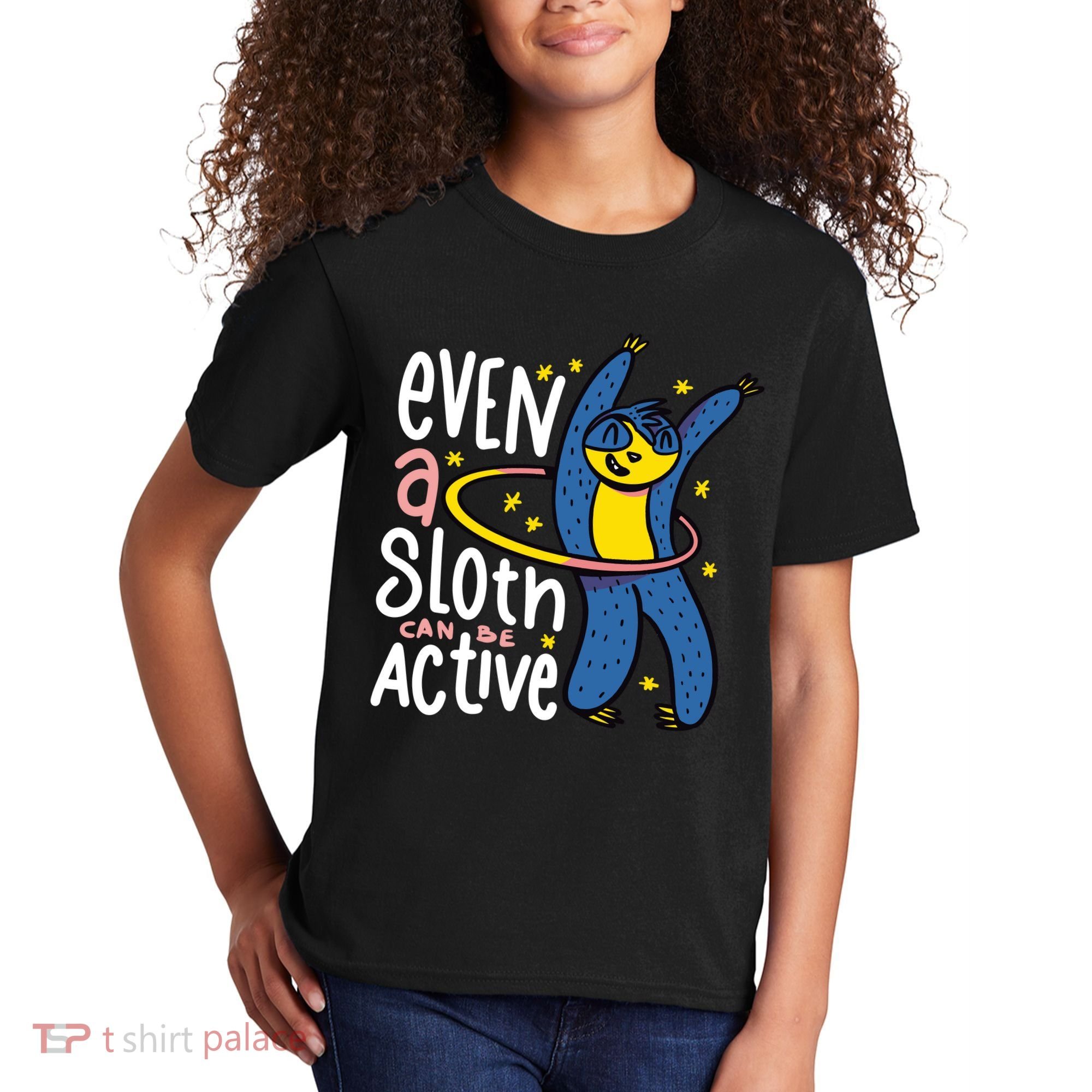 Active Sloth Funny Kids T-Shirt