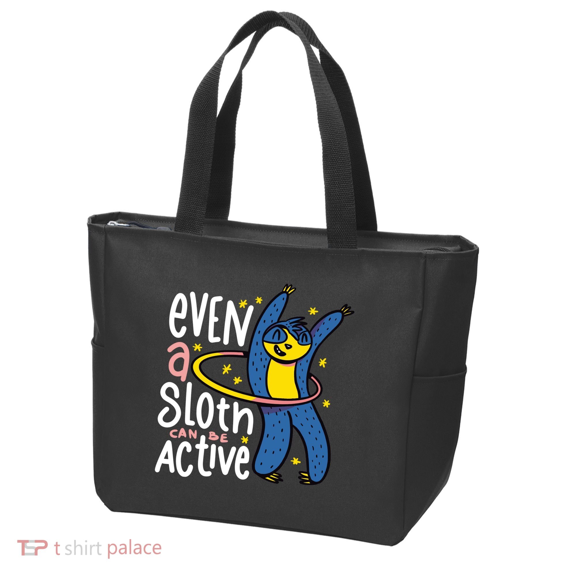 Active Sloth Funny Tote Bag
