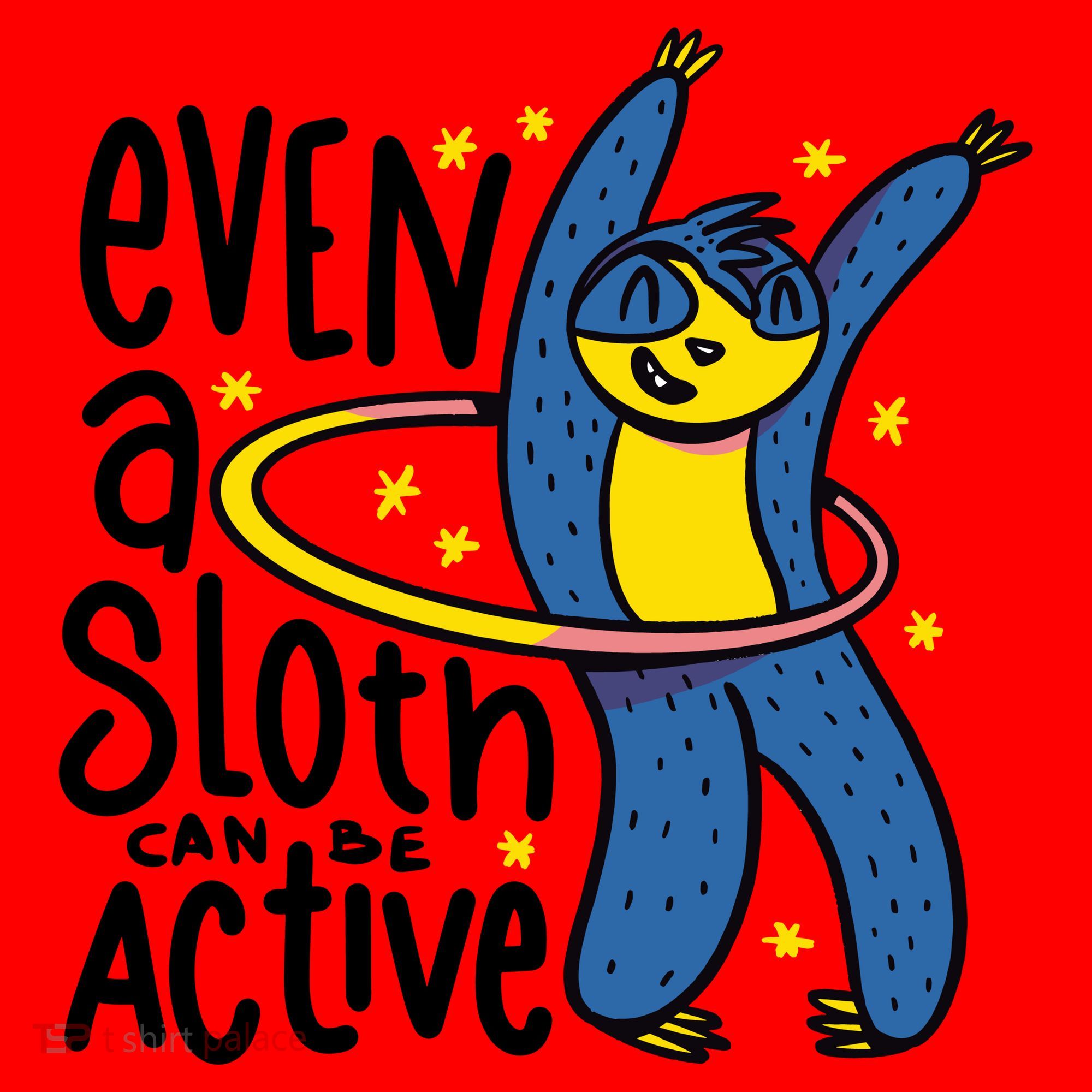 Active Sloth Funny Santa Hat