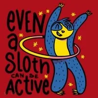 Active Sloth Funny Christmas Stocking thumb 1