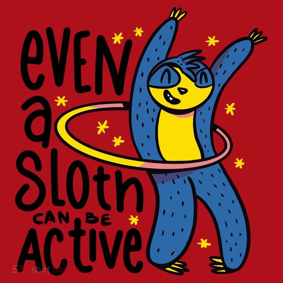 Active Sloth Funny Christmas Stocking
