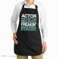 Actor Miracle Worker Official Job Title Apron thumb 2