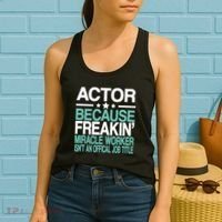 Actor Miracle Worker Official Job Title Women's Tank Top thumb 2