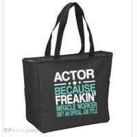 Actor Miracle Worker Official Job Title Tote Bag thumb 2