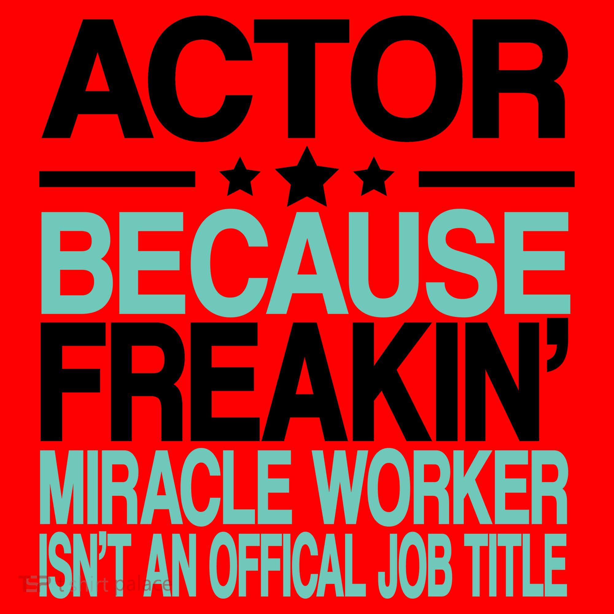 Actor Miracle Worker Official Job Title Santa Hat
