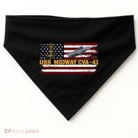 Aircraft Carrier Uss Midway Cva41 Veterans Day FatherS Day USA-Made Doggie Bandana thumb 0
