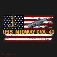 Aircraft Carrier Uss Midway Cva41 Veterans Day FatherS Day Women's Hoodie thumb 2