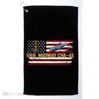Aircraft Carrier Uss Midway Cva41 Veterans Day FatherS Day Golf Towel thumb 0