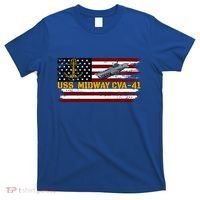 Aircraft Carrier Uss Midway Cva41 Veterans Day FatherS Day T-Shirt thumb 0