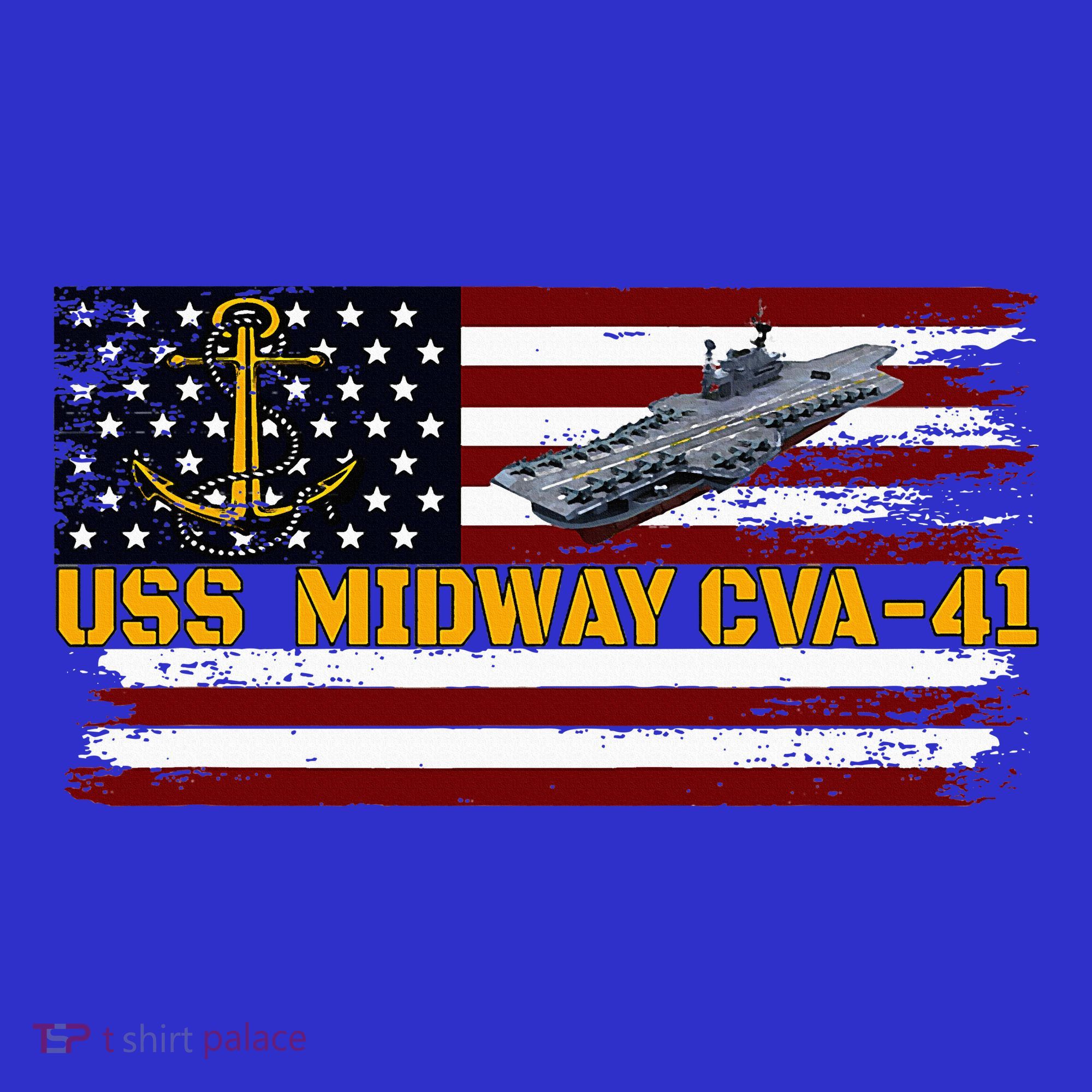 Aircraft Carrier Uss Midway Cva41 Veterans Day FatherS Day Women's Tank Top