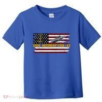 Aircraft Carrier Uss Midway Cva41 Veterans Day FatherS Day Toddler T-Shirt thumb 0