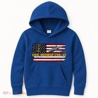 Aircraft Carrier Uss Midway Cva41 Veterans Day FatherS Day Kids Hoodie thumb 0