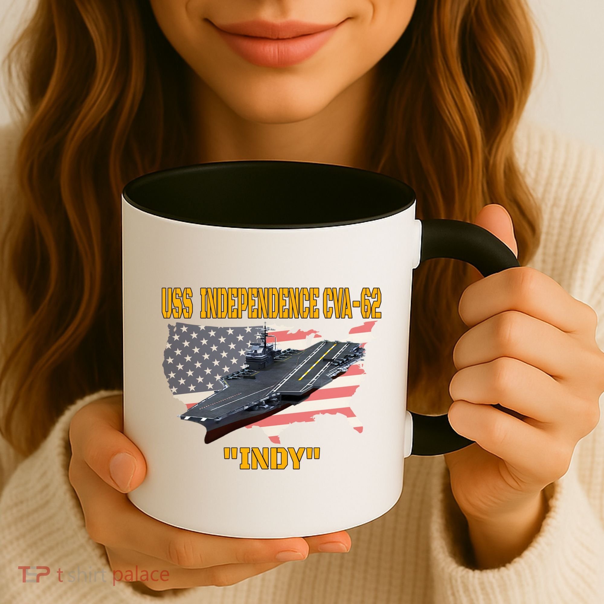 Aircraft Carrier Uss Independence Cvagift62 Veterans Day Gift Coffee Mug