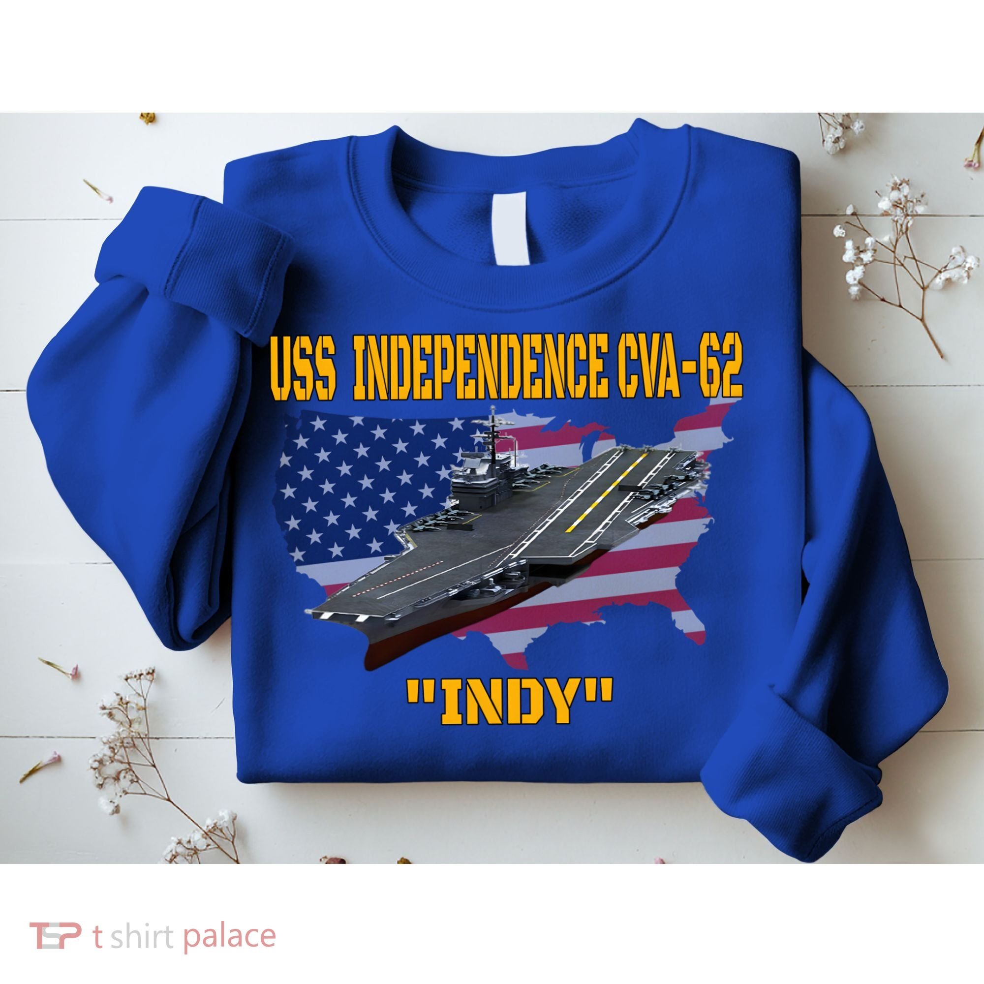 Aircraft Carrier Uss Independence Cvagift62 Veterans Day Gift Sweatshirt