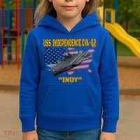 Aircraft Carrier Uss Independence Cvagift62 Veterans Day Gift Kids Hoodie thumb 3