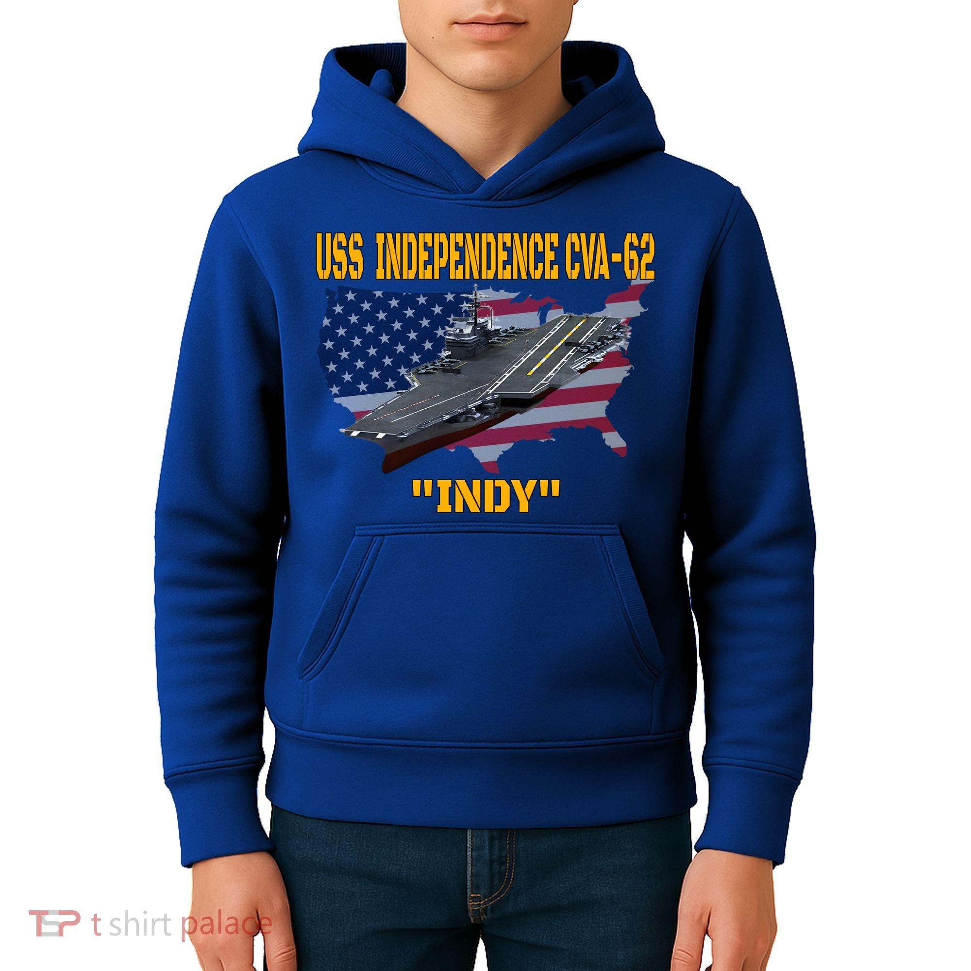 Aircraft Carrier Uss Independence Cvagift62 Veterans Day Gift Kids Hoodie