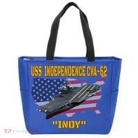 Aircraft Carrier Uss Independence Cvagift62 Veterans Day Gift Tote Bag thumb 0