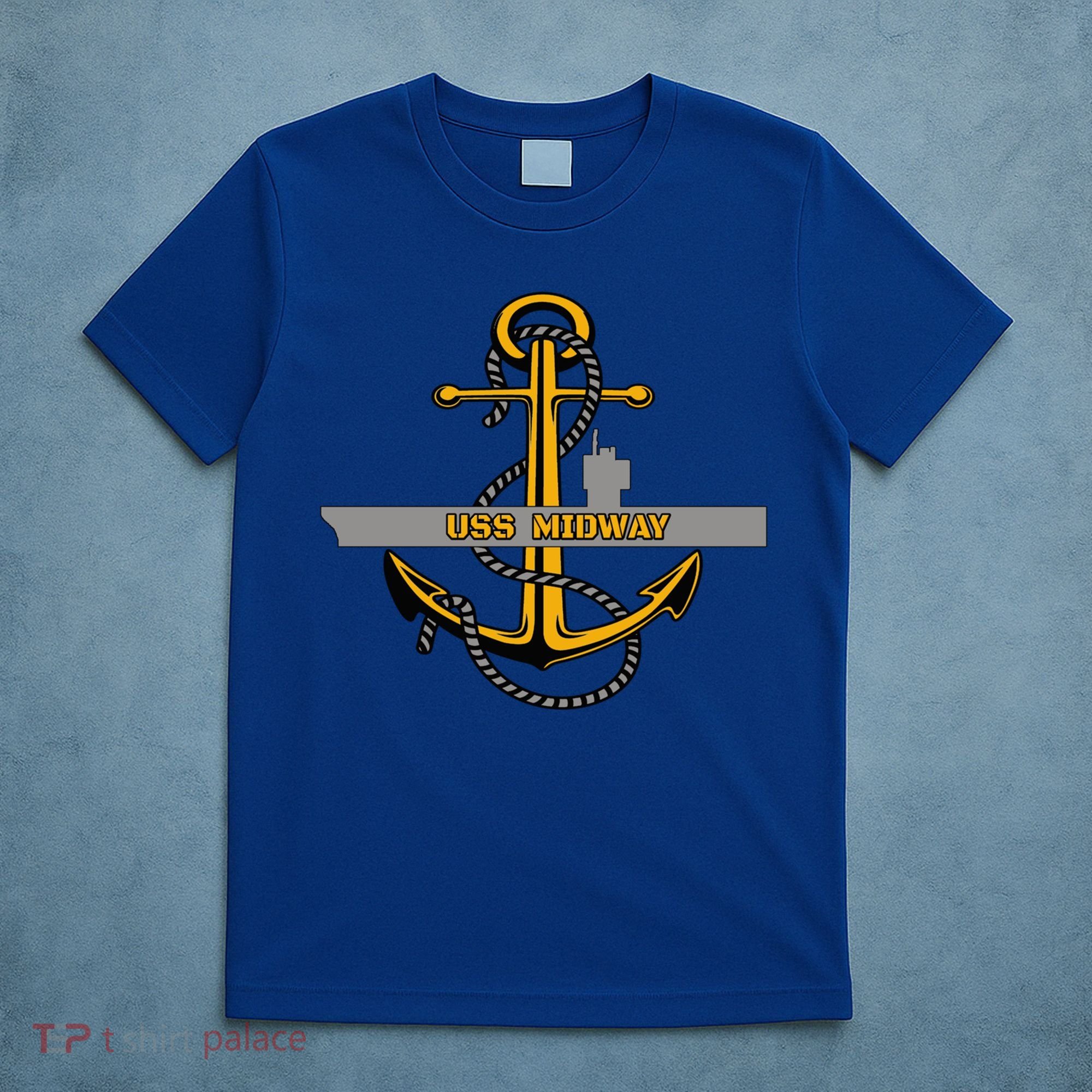 Aircraft Carrier Uss Midway Veterans Day Grandpa Dad Son Boy Gift T-Shirt