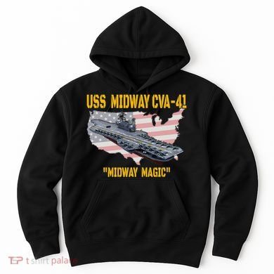 Aircraft Carrier Uss Midway Cva41 Veterans Day Hoodie