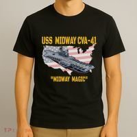 Aircraft Carrier Uss Midway Cva41 Veterans Day T-Shirt thumb 3