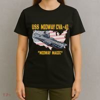 Aircraft Carrier Uss Midway Cva41 Veterans Day T-Shirt thumb 4