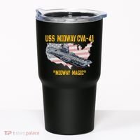 Aircraft Carrier Uss Midway Cva41 Veterans Day Tumbler thumb 0