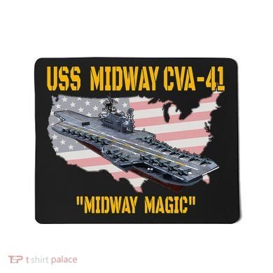 Aircraft Carrier Uss Midway Cva41 Veterans Day Mousepad