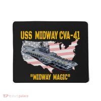 Aircraft Carrier Uss Midway Cva41 Veterans Day Mousepad thumb 0