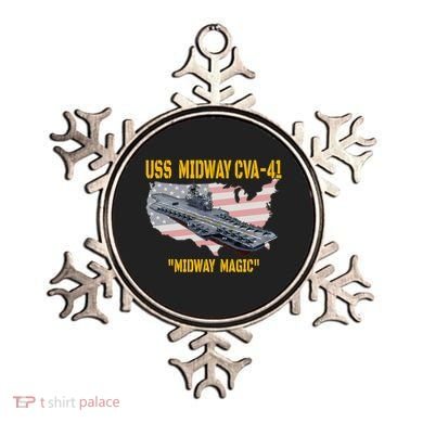 Aircraft Carrier Uss Midway Cva41 Veterans Day Ornament