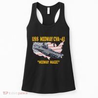 Aircraft Carrier Uss Midway Cva41 Veterans Day Women's Tank Top thumb 0