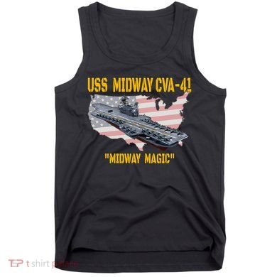 Aircraft Carrier Uss Midway Cva41 Veterans Day Tank Top