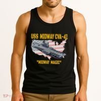 Aircraft Carrier Uss Midway Cva41 Veterans Day Tank Top thumb 3