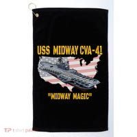 Aircraft Carrier Uss Midway Cva41 Veterans Day Golf Towel thumb 0