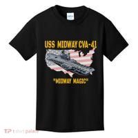 Aircraft Carrier Uss Midway Cva41 Veterans Day Kids T-Shirt thumb 0