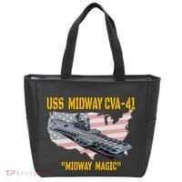 Aircraft Carrier Uss Midway Cva41 Veterans Day Tote Bag thumb 0