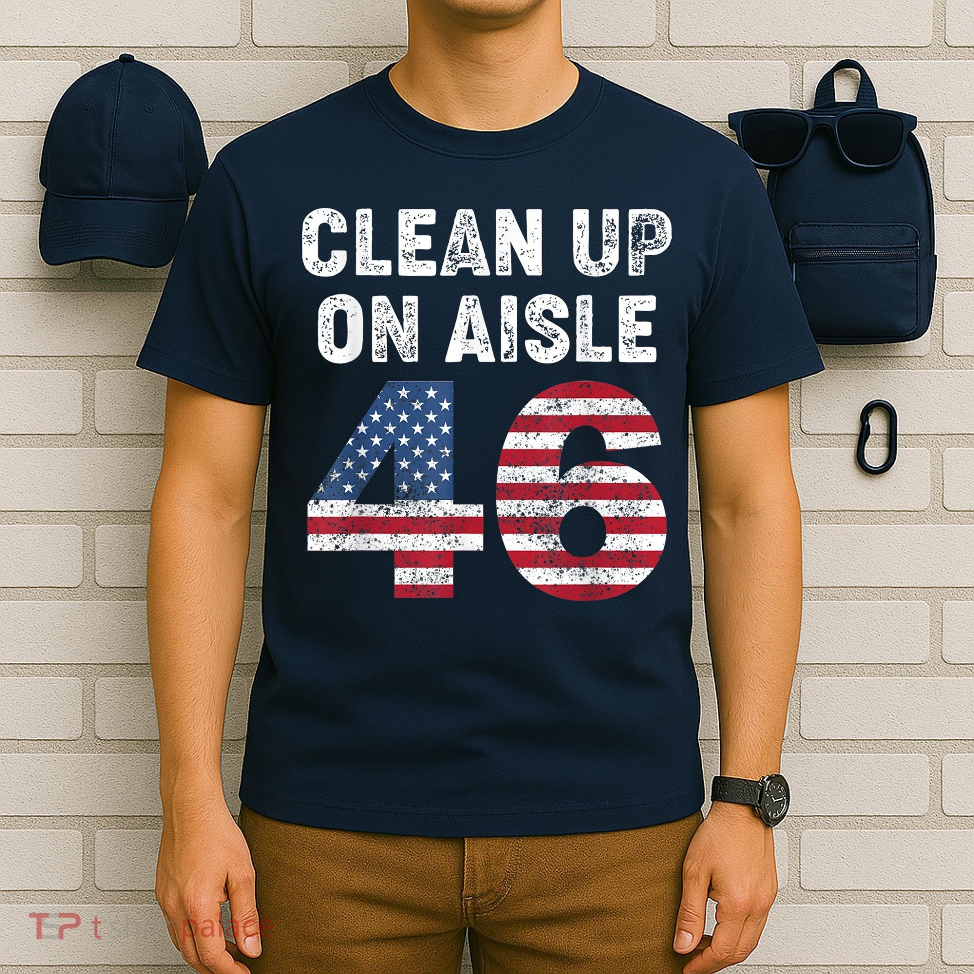 AntiBiden Clean Up On Aisle 46 Impeach Biden T-Shirt