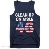 AntiBiden Clean Up On Aisle 46 Impeach Biden Tank Top thumb 0