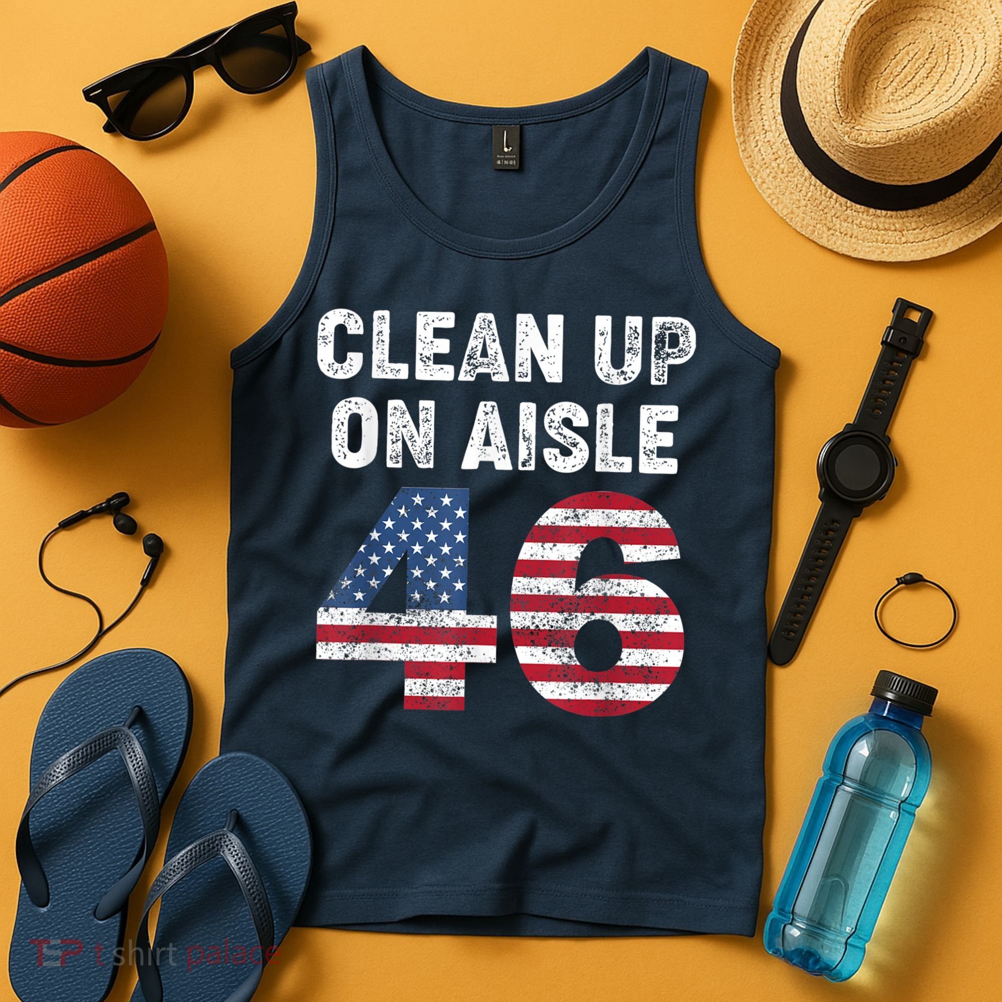 AntiBiden Clean Up On Aisle 46 Impeach Biden Tank Top