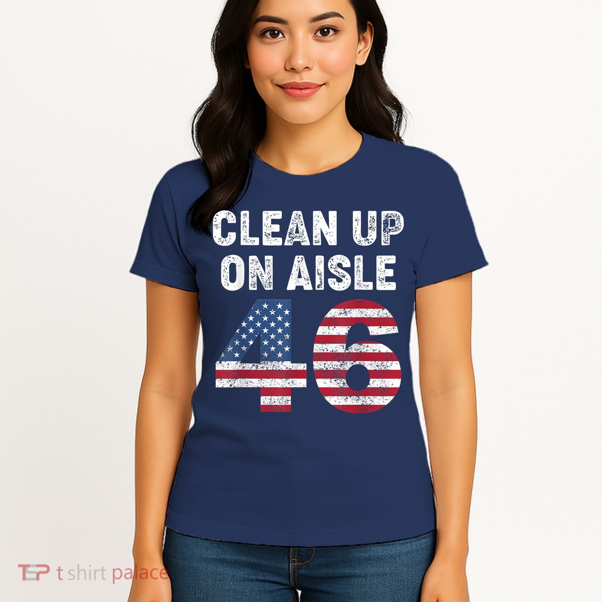 AntiBiden Clean Up On Aisle 46 Impeach Biden Women's T-Shirt