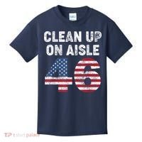AntiBiden Clean Up On Aisle 46 Impeach Biden Kids T-Shirt thumb 0