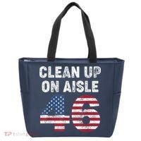 AntiBiden Clean Up On Aisle 46 Impeach Biden Tote Bag thumb 0