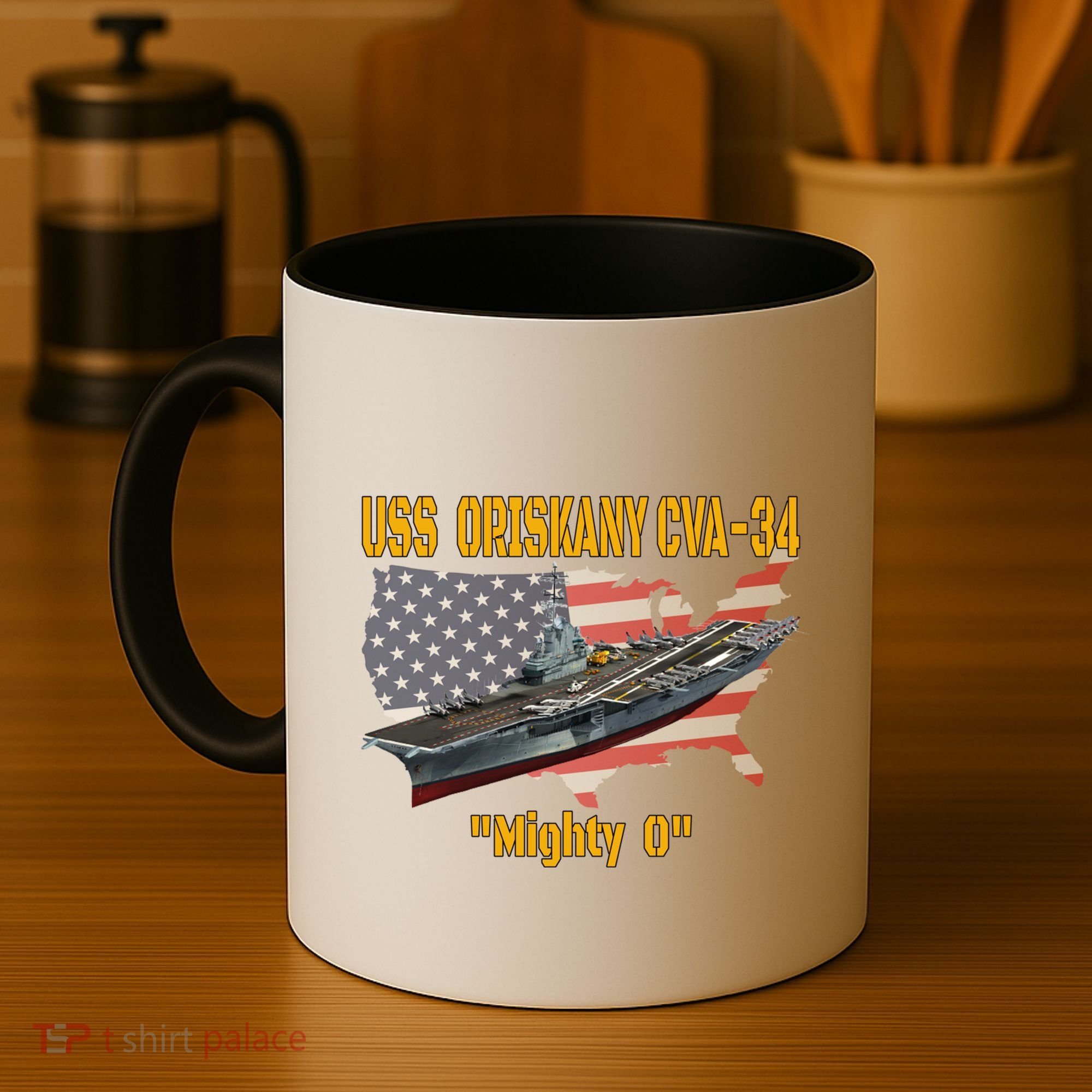 Aircraft Carrier Uss Oriskany Cva34 Veteran Day Father Day Gift Coffee Mug