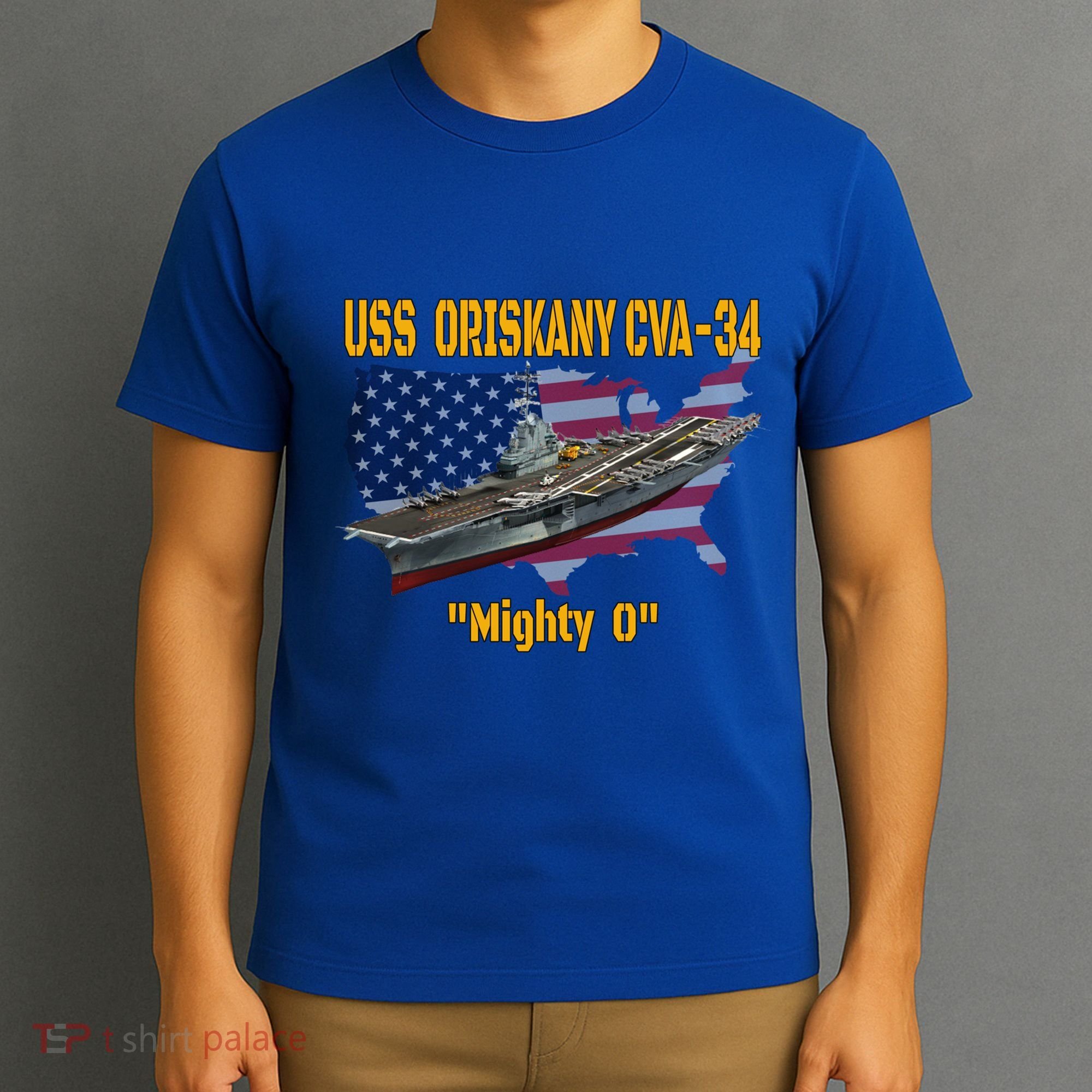 Aircraft Carrier Uss Oriskany Cva34 Veteran Day Father Day Gift T-Shirt