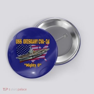 Aircraft Carrier Uss Oriskany Cva34 Veteran Day Father Day Gift Button