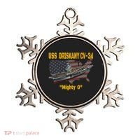 Aircraft Carrier USS Oriskany CV-34 Veteran Day Father Day Premium Ornament thumb 0
