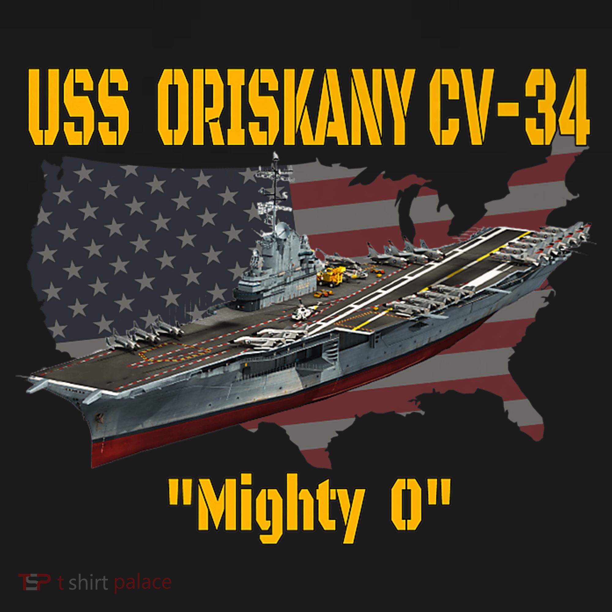 Aircraft Carrier USS Oriskany CV-34 Veteran Day Father Day Premium Ornament