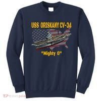 Aircraft Carrier USS Oriskany CV-34 Veteran Day Father Day Premium Sweatshirt thumb 0