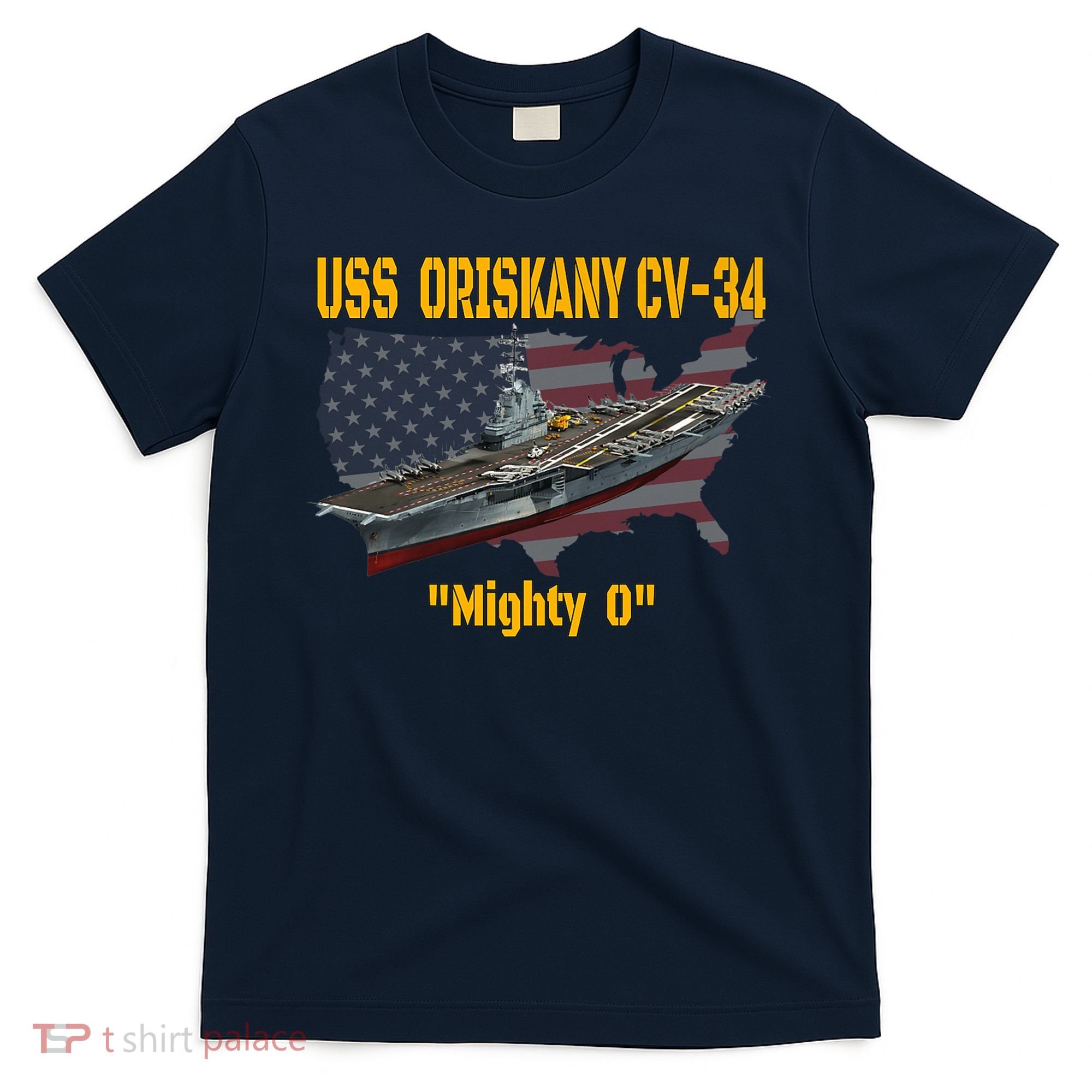 Aircraft Carrier USS Oriskany CV-34 Veteran Day Father Day Premium T-Shirt