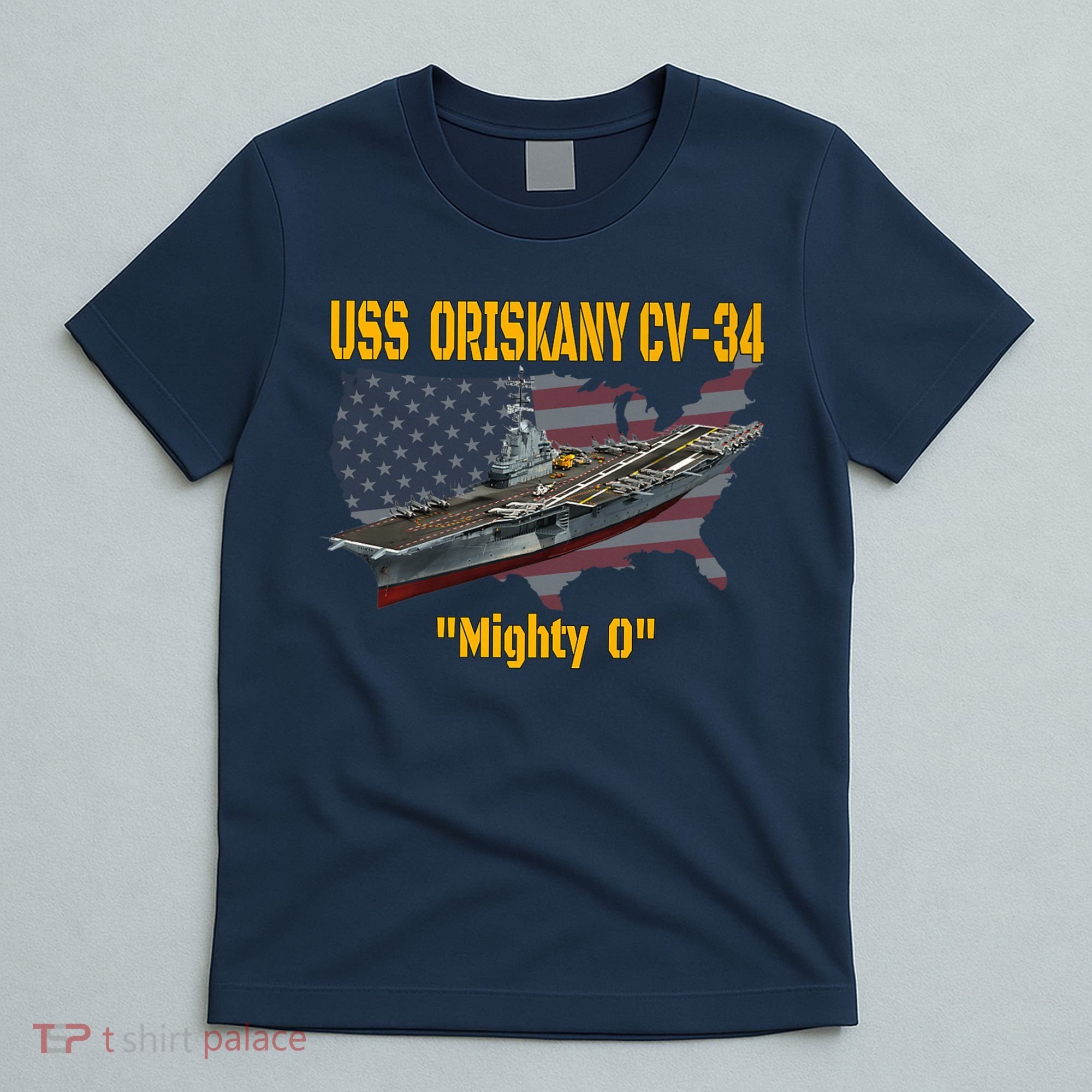 Aircraft Carrier USS Oriskany CV-34 Veteran Day Father Day Premium T-Shirt