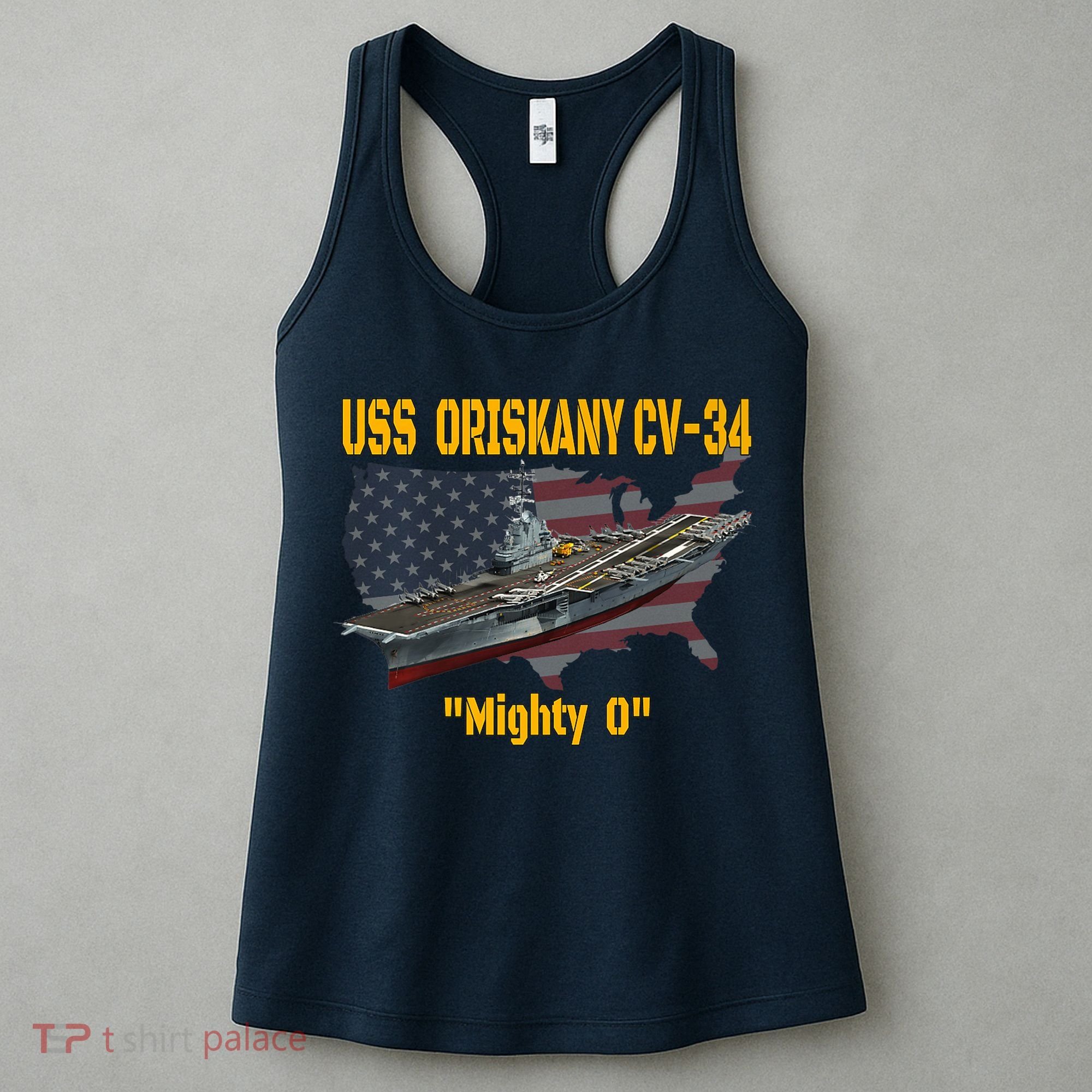 Aircraft Carrier USS Oriskany CV-34 Veteran Day Father Day Premium Women's Tank Top
